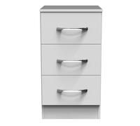 Ready Assembled 2 U Hampshire 3 Drawer Bedside Cab(Ready Assembled) in White Ready Assembled 2 U White