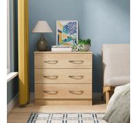 Ready Assembled 2 U Hampshire 3 Drawer Chest (Ready Assembled) in Light Brown Ready Assembled 2 U Light Brown
