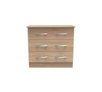 Ready Assembled 2 U Hampshire 3 Drawer Chest (Ready Assembled) in Light Oak Ready Assembled 2 U Light Oak