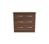 Ready Assembled 2 U Hampshire 3 Drawer Chest (Ready Assembled) in Walnut Ready Assembled 2 U Walnut