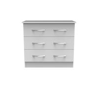 Ready Assembled 2 U Hampshire 3 Drawer Chest (Ready Assembled) in White Ready Assembled 2 U White
