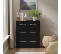 Ready Assembled 2 U Hampshire 3 Drawer Deep Chest (Ready Assembled) in Black Ready Assembled 2 U Black