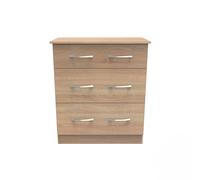 Ready Assembled 2 U Hampshire 3 Drawer Deep Chest (Ready Assembled) in Light Oak Ready Assembled 2 U Light Oak