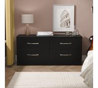Ready Assembled 2 U Hampshire 4 Drawer Bed Box (Ready Assembled) in Black Ready Assembled 2 U Black