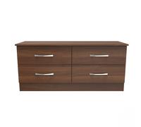 Ready Assembled 2 U Hampshire 4 Drawer Bed Box (Ready Assembled) in Walnut Ready Assembled 2 U Walnut