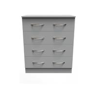 Ready Assembled 2 U Hampshire 4 Drawer Chest (Ready Assembled) in Dark Grey Ready Assembled 2 U Dark Grey