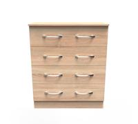 Ready Assembled 2 U Hampshire 4 Drawer Chest (Ready Assembled) in Light Oak Ready Assembled 2 U Light Oak