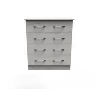Ready Assembled 2 U Hampshire 4 Drawer Chest (Ready Assembled) in White Ready Assembled 2 U White