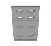 Ready Assembled 2 U Hampshire 4 Drawer Deep Chest (Ready Assembled) in Dark Grey Ready Assembled 2 U Dark Grey