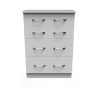 Ready Assembled 2 U Hampshire 4 Drawer Deep Chest (Ready Assembled) in White Ready Assembled 2 U White
