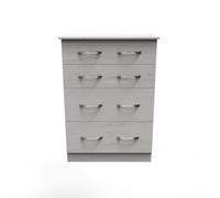 Ready Assembled 2 U Hampshire 4 Drawer Deep Chest (Ready Assembled) in White Ready Assembled 2 U White
