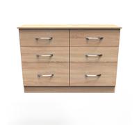 Ready Assembled 2 U Hampshire 6 Drawer Wide Chest (Ready Assembled) in Light Oak Ready Assembled 2 U Light Oak