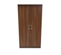 Ready Assembled 2 U Hampshire Wide Plain Wardrobe (Ready Assembled) in Walnut Ready Assembled 2 U Walnut