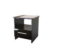 Ready Assembled 2 U Harrow Bottom Drawer Lamp Table (Ready Assembled) in Black Ready Assembled 2 U Black
