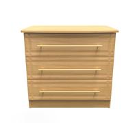 Ready Assembled 2 U Hereford 3 Drawer Chest (Ready Assembled) in Light Oak Ready Assembled 2 U Light Oak