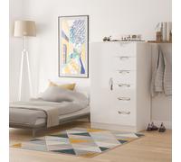 Ready Assembled 2 U Holborn 1 Door 5 Drawer Kids Robe (Ready Assembled) in White | Size: Large Ready Assembled 2 U White Large