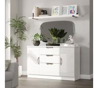 Ready Assembled 2 U Holborn 2 Door 3 Drawer Sideboard (Ready Assembled) in White | Size: Large Ready Assembled 2 U White Large