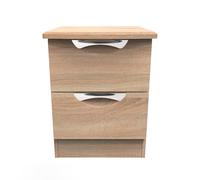 Ready Assembled 2 U Holborn 2 Drawer Bedside Cabinet (Ready Assembled) in Light Oak Ready Assembled 2 U Light Oak