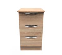 Ready Assembled 2 U Holborn 3 Drawer Bedside Cabinet (Ready Assembled) in Light Oak Ready Assembled 2 U Light Oak