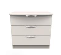 Ready Assembled 2 U Holborn 3 Drawer Chest (Ready Assembled) in Taupe | Size: Medium Ready Assembled 2 U Taupe Medium