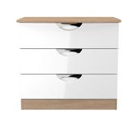 Ready Assembled 2 U Holborn 3 Drawer Chest (Ready Assembled) in White Ready Assembled 2 U White