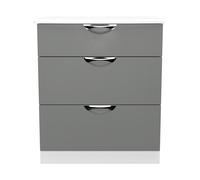 Ready Assembled 2 U Holborn 3 Drawer Deep Chest (Ready Assembled) in Dark Grey Ready Assembled 2 U Dark Grey