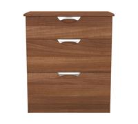 Ready Assembled 2 U Holborn 3 Drawer Deep Chest (Ready Assembled) in Walnut Ready Assembled 2 U Walnut