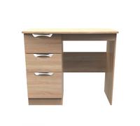 Ready Assembled 2 U Holborn 3 Drawer Vanity (Ready Assembled) in Light Oak Ready Assembled 2 U Light Oak