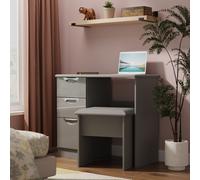 Ready Assembled 2 U Holborn 3 Drawer Vanity (Ready Assembled) in Mid Grey Ready Assembled 2 U Mid Grey