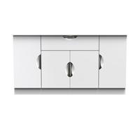 Ready Assembled 2 U Holborn 4 Door 1 Drawer Wide Unit (Ready Assembled) in White | Size: Large Ready Assembled 2 U White Large