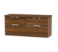 Ready Assembled 2 U Holborn 4 Drawer Bed Box (Ready Assembled) in Walnut Ready Assembled 2 U Walnut