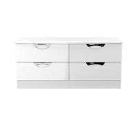 Ready Assembled 2 U Holborn 4 Drawer Bed Box (Ready Assembled) in White | Size: Small Ready Assembled 2 U White Small