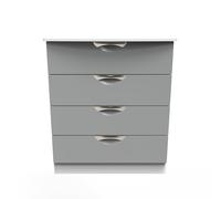 Ready Assembled 2 U Holborn 4 Drawer Chest (Ready Assembled) in Dark Grey Ready Assembled 2 U Dark Grey