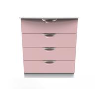 Ready Assembled 2 U Holborn 4 Drawer Chest (Ready Assembled) in Dusty Pink Ready Assembled 2 U Dusty Pink