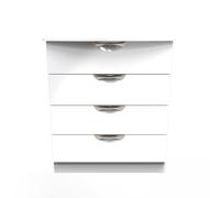 Ready Assembled 2 U Holborn 4 Drawer Chest (Ready Assembled) in White | Size: Medium Ready Assembled 2 U White Medium