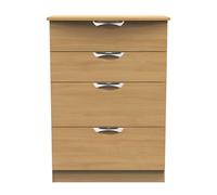 Ready Assembled 2 U Holborn 4 Drawer Deep Chest (Ready Assembled) in Brown Ready Assembled 2 U Brown