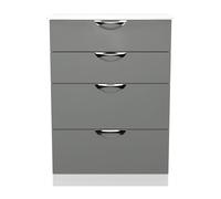 Ready Assembled 2 U Holborn 4 Drawer Deep Chest (Ready Assembled) in Dark Grey Ready Assembled 2 U Dark Grey