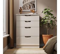 Ready Assembled 2 U Holborn 4 Drawer Deep Chest (Ready Assembled) in Taupe | Size: Medium Ready Assembled 2 U Taupe Medium