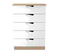 Ready Assembled 2 U Holborn 5 Drawer Chest (Ready Assembled) in White Ready Assembled 2 U White