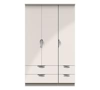 Ready Assembled 2 U Holborn Triple 2 Drawer + Drawer Wardrobe (Ready Assembled) in Taupe Ready Assembled 2 U Taupe