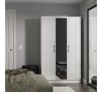 Ready Assembled 2 U Holborn Triple Mirror Wardrobe (Ready Assembled) in White | Size: Large Ready Assembled 2 U White Large