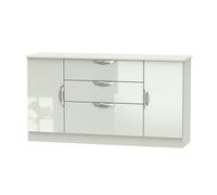 Ready Assembled 2 U Holborn Wide 2 Door 3 Drawer Unit (Ready Assembled) in Taupe Ready Assembled 2 U Taupe