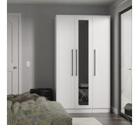 Ready Assembled 2 U Howard Tall Triple Mirror Wardrobe (Ready Assembled) in White | Size: Large Ready Assembled 2 U White Large