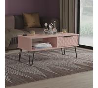 Ready Assembled 2 U Islay 1 Drawer Coffee Table (Ready Assembled) in Dusty Pink | Size: Medium Ready Assembled 2 U Dusty Pink Medium