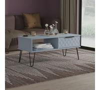Ready Assembled 2 U Islay 1 Drawer Coffee Table (Ready Assembled) in Light Blue | Size: Medium Ready Assembled 2 U Light Blue Medium