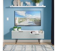 Ready Assembled 2 U Islay 2 Drawer Coffee TV Unit (Ready Assembled) in Duck Egg Blue Ready Assembled 2 U Duck Egg Blue