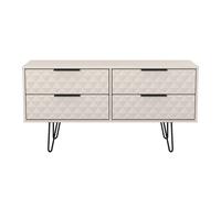 Ready Assembled 2 U Islay 4 Drawer Bedbox (Ready Assembled) in Taupe | Size: Small Ready Assembled 2 U Taupe Small