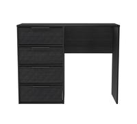 Ready Assembled 2 U Islay 4 Drawer Vanity (Ready Assembled) in Black | Size: Medium Ready Assembled 2 U Black Medium