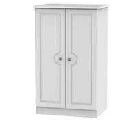 Ready Assembled 2 U Kendal 2 Door Midi Robe (Ready Assembled) in Off-White | Size: Large Ready Assembled 2 U Off-White Large