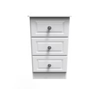 Kendal 3 Drawer Bedside Cab(Ready Assembled) Ready Assembled 2 U White One Size